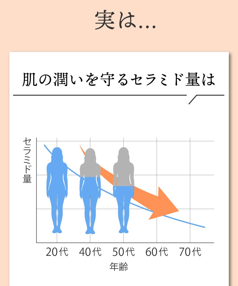 肌の潤いを守るセラミド量は